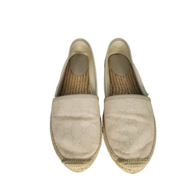 Gucci GG Supreme Monogram Canvas Slip On Espadrille Flats - Picture 2 of 9